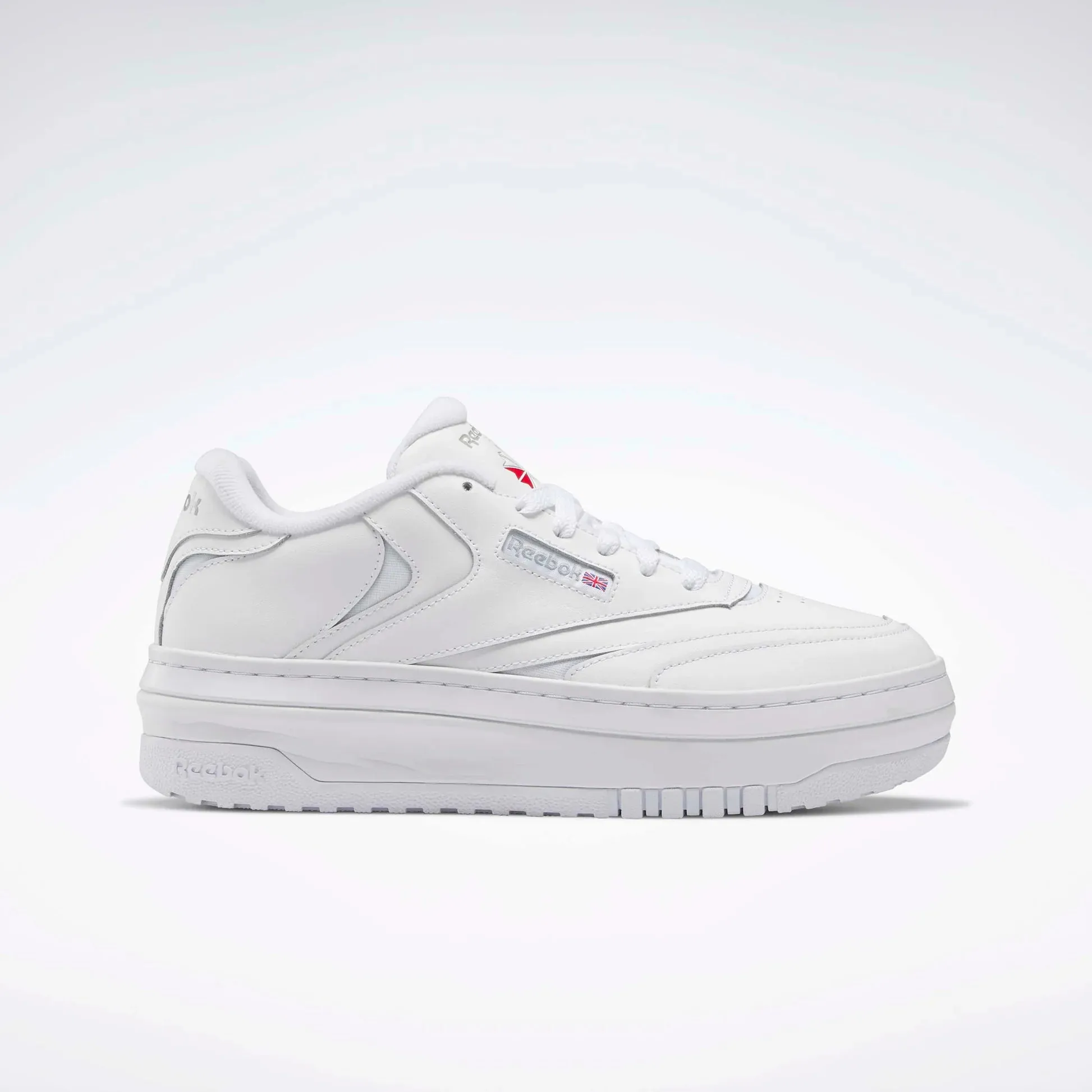 REEBOK WOMENS CLUB C EXTRA - WHITE/WHITE/GREY