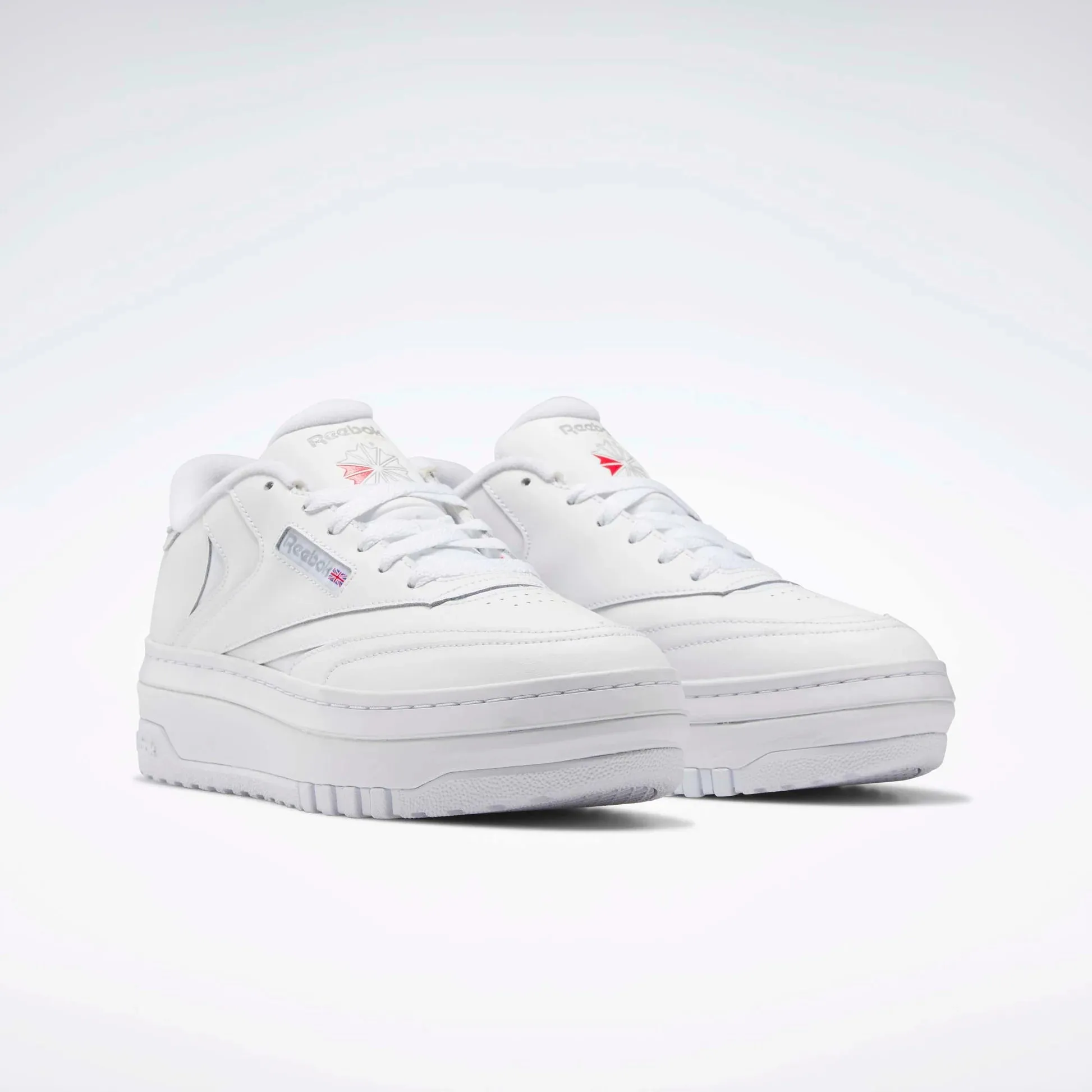 REEBOK WOMENS CLUB C EXTRA - WHITE/WHITE/GREY