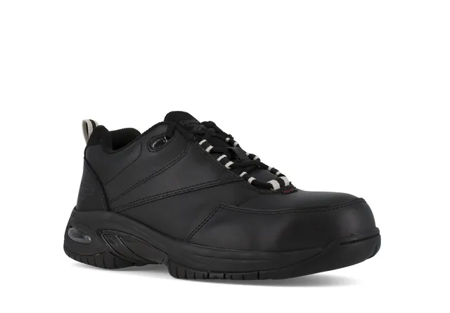 Reebok Women's Tyak Black Athletic Oxford, Composite Toe #RB417