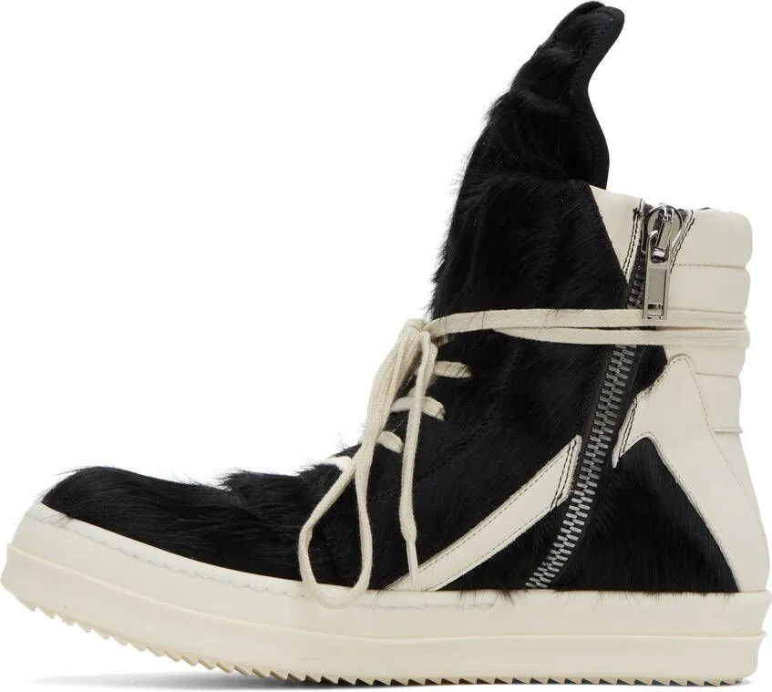 Rick Owens Black Geobasket Sneakers