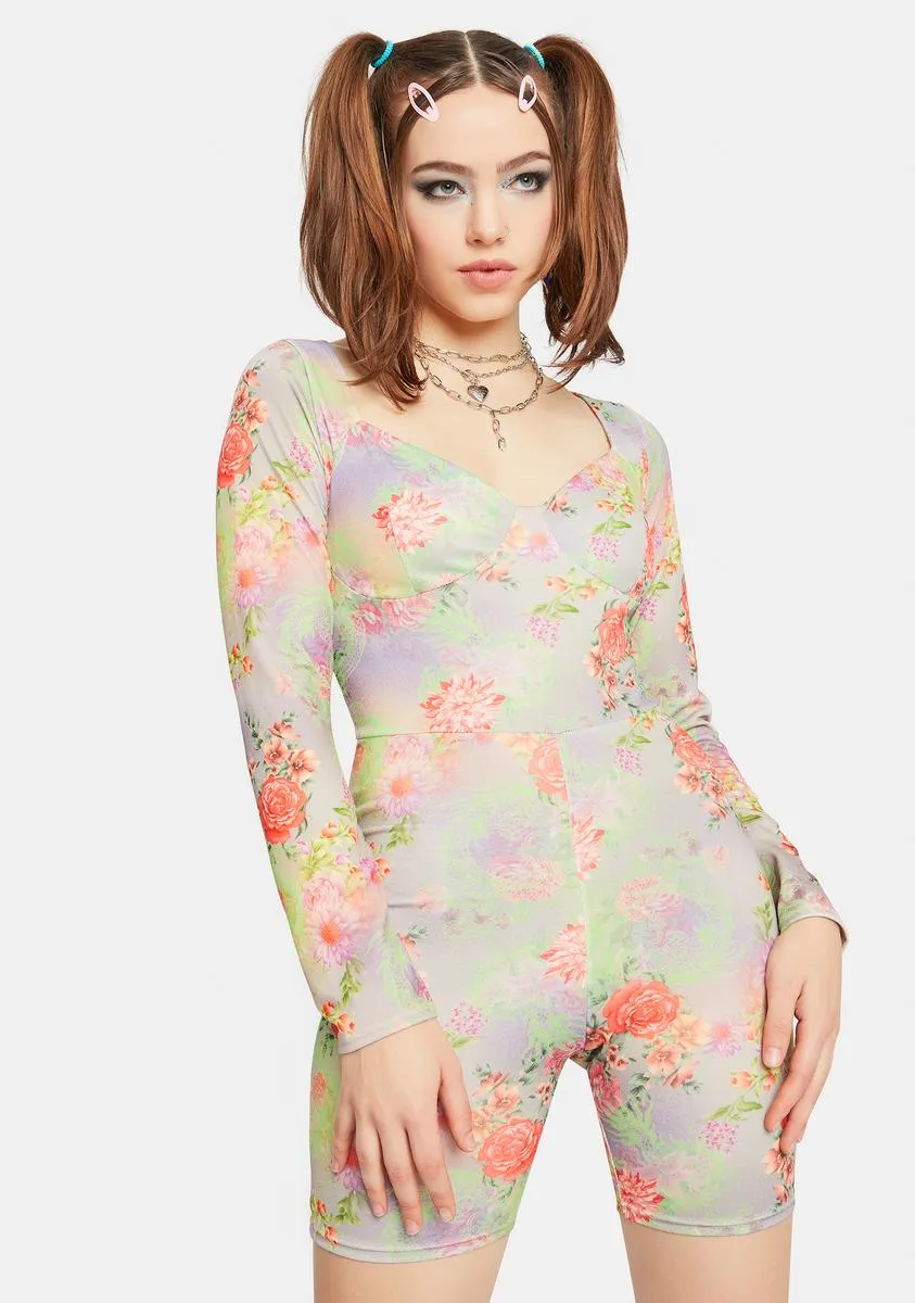 Rose Floral Romper-