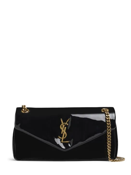 Saint Laurent   Calypso patent leather shoulder bag 