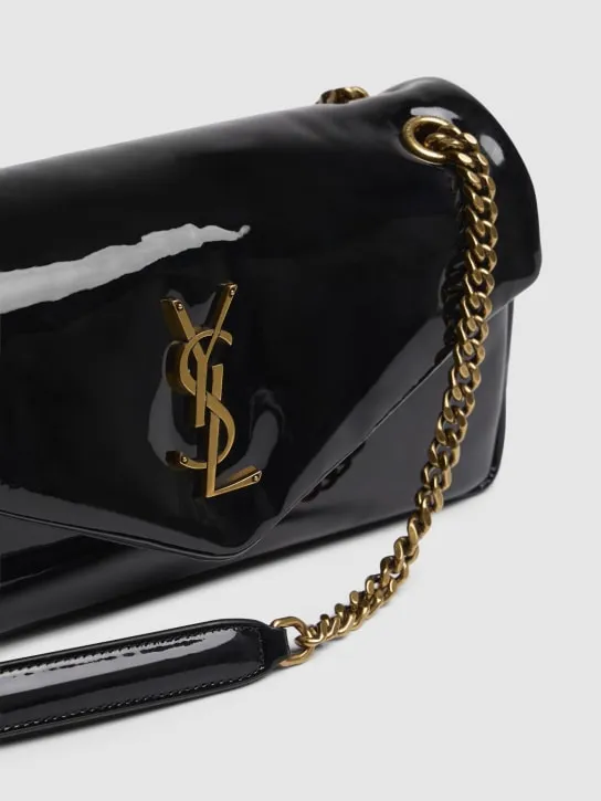 Saint Laurent   Calypso patent leather shoulder bag 