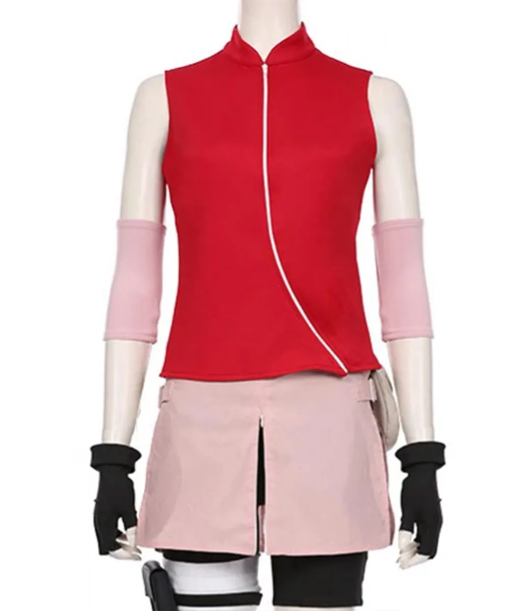 Sakura Haruno Naruto Cotton Red Vest