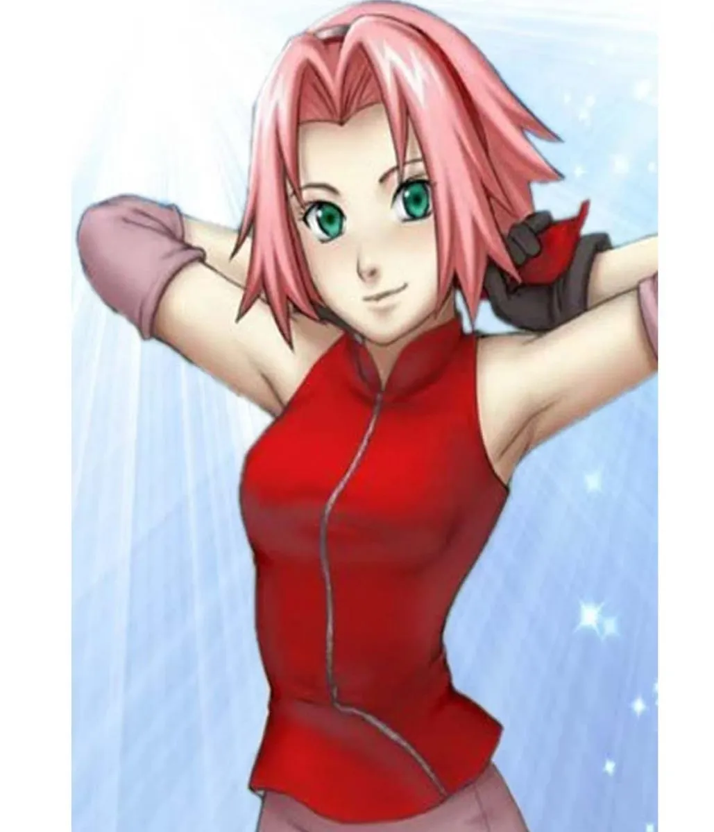 Sakura Haruno Naruto Cotton Red Vest