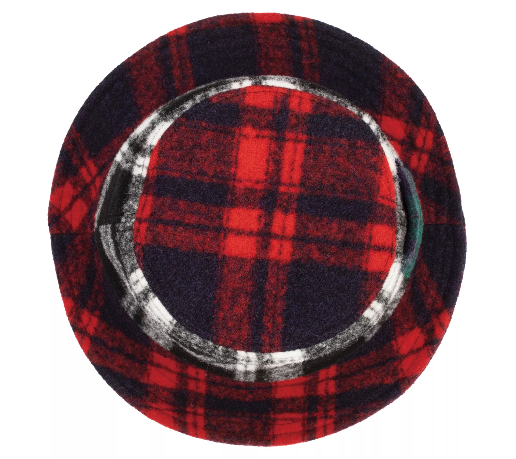 San Diego Hat Co. Mixed Plaid Bucket Hat w/ Slip Pocket