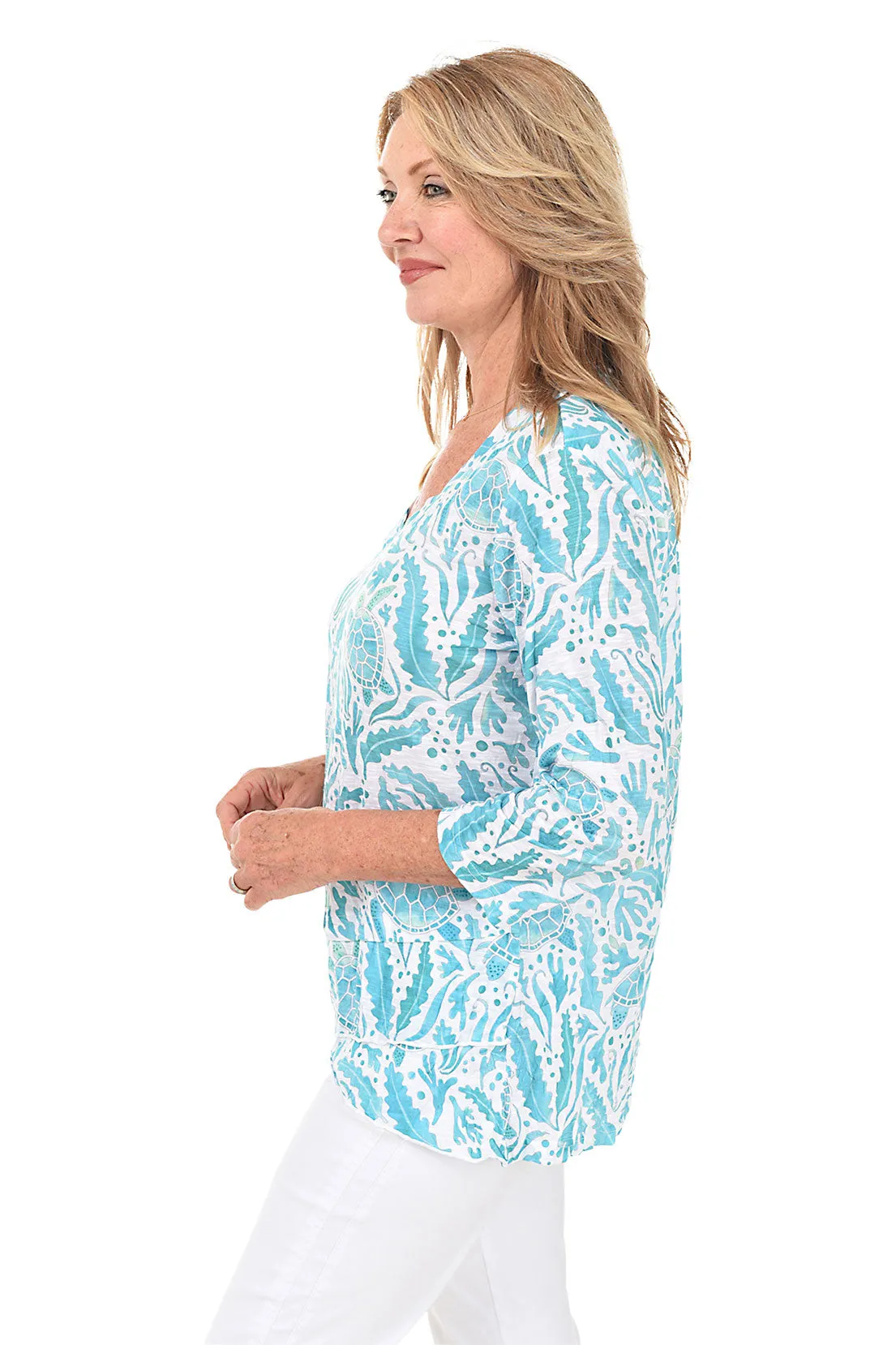 Sea Turtles Criss Cross Tunic