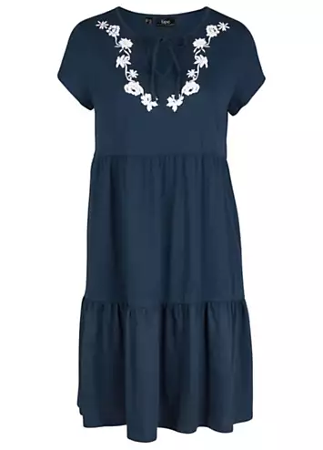 Short Sleeve Tunic Dress by bonprix | Look Again