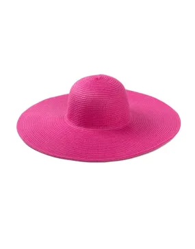 STRAW CARTWHEEL HAT