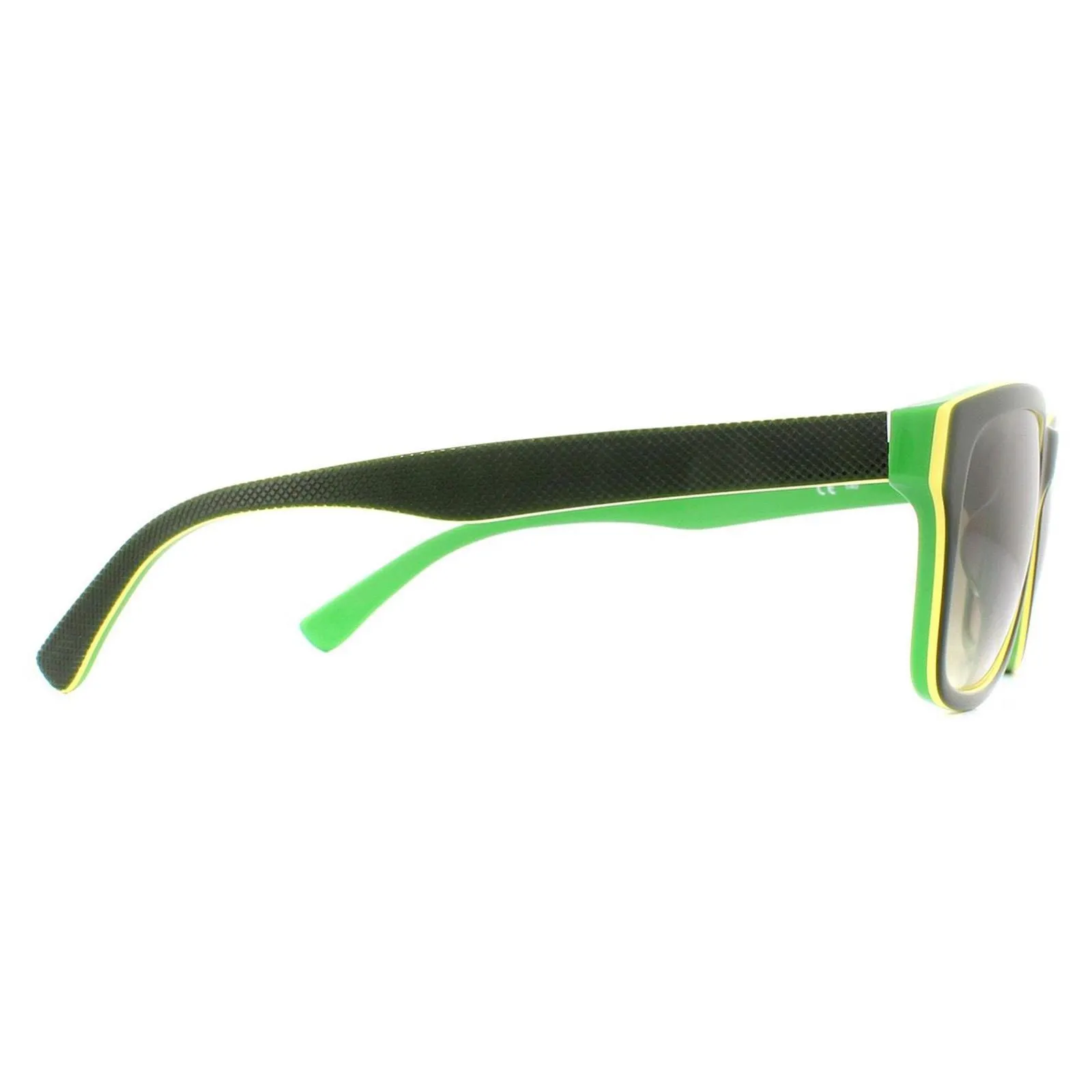 Sunglasses | Rectangle Black Green Grey Sunglasses | Lacoste