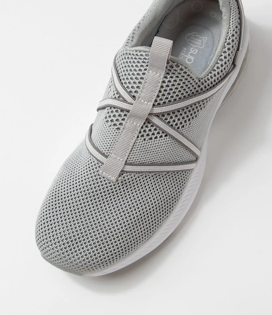 SUPERSOFT Bossi Light Grey Knit Sneakers