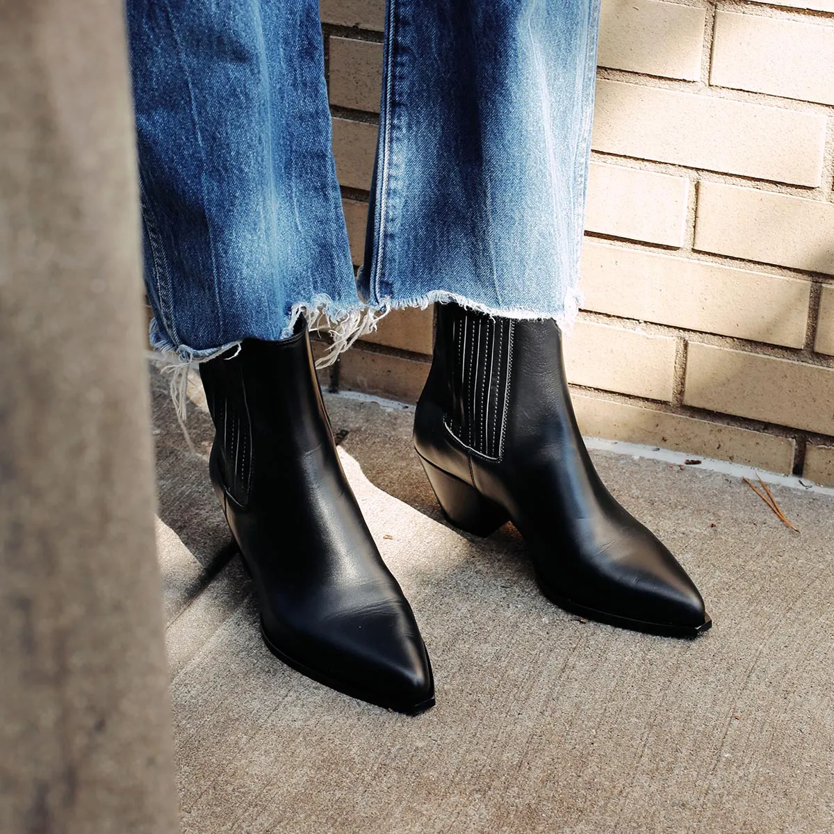 The Agnes Boot - Black Calf