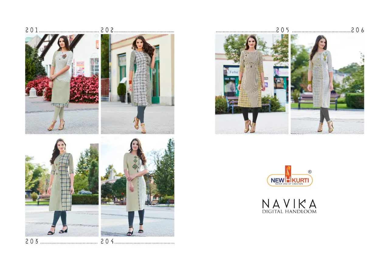 Tunic House Navika Rayon Digital Stylish Kurti Collection