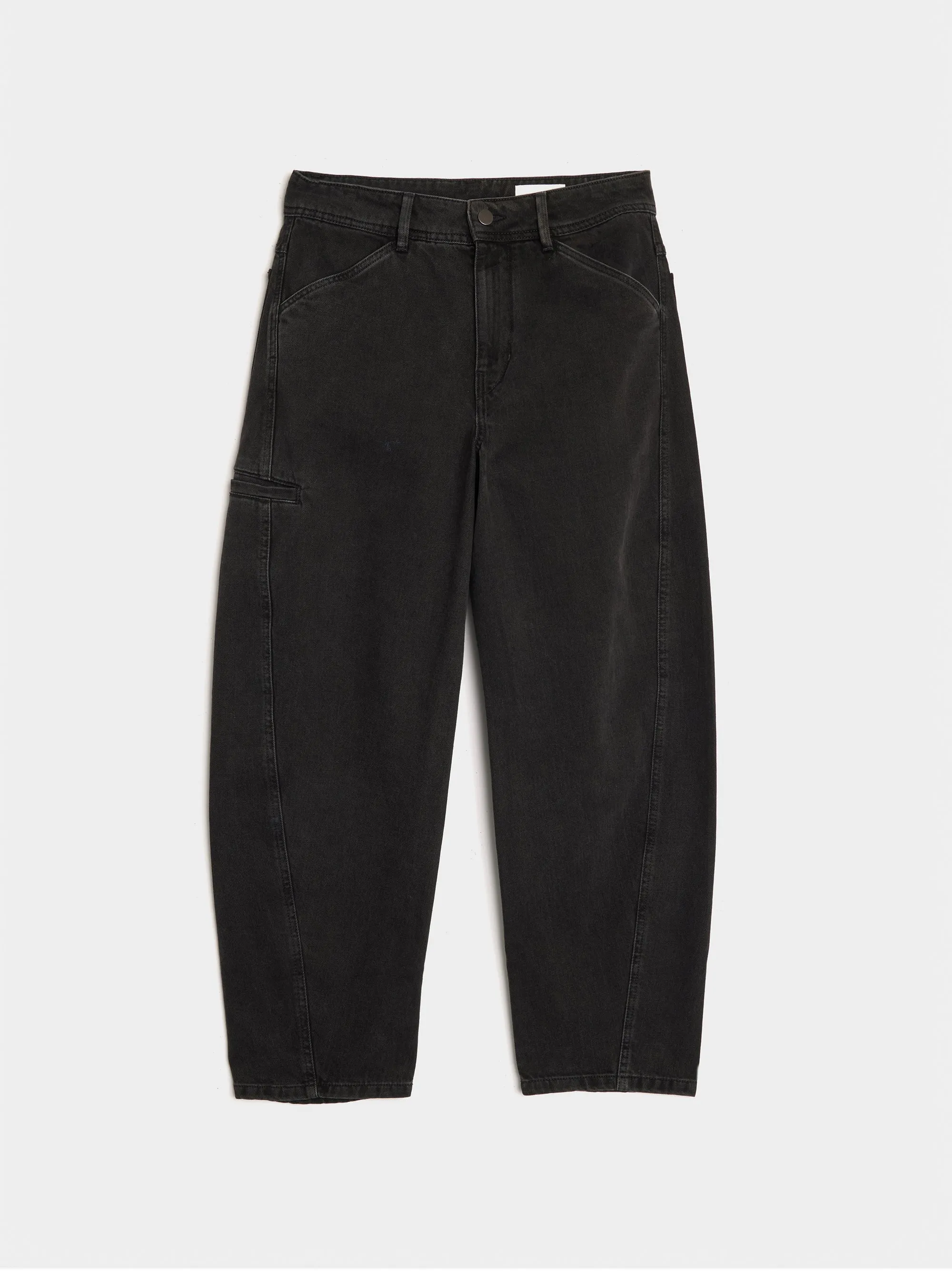 Twisted Workwear Pants, Denim Soft Bleached BLK