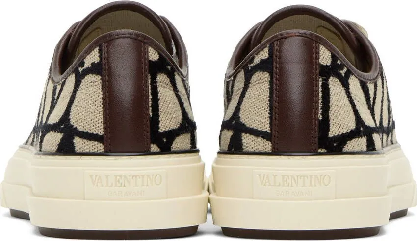 Valentino Garavani Beige Iconographe Sneakers