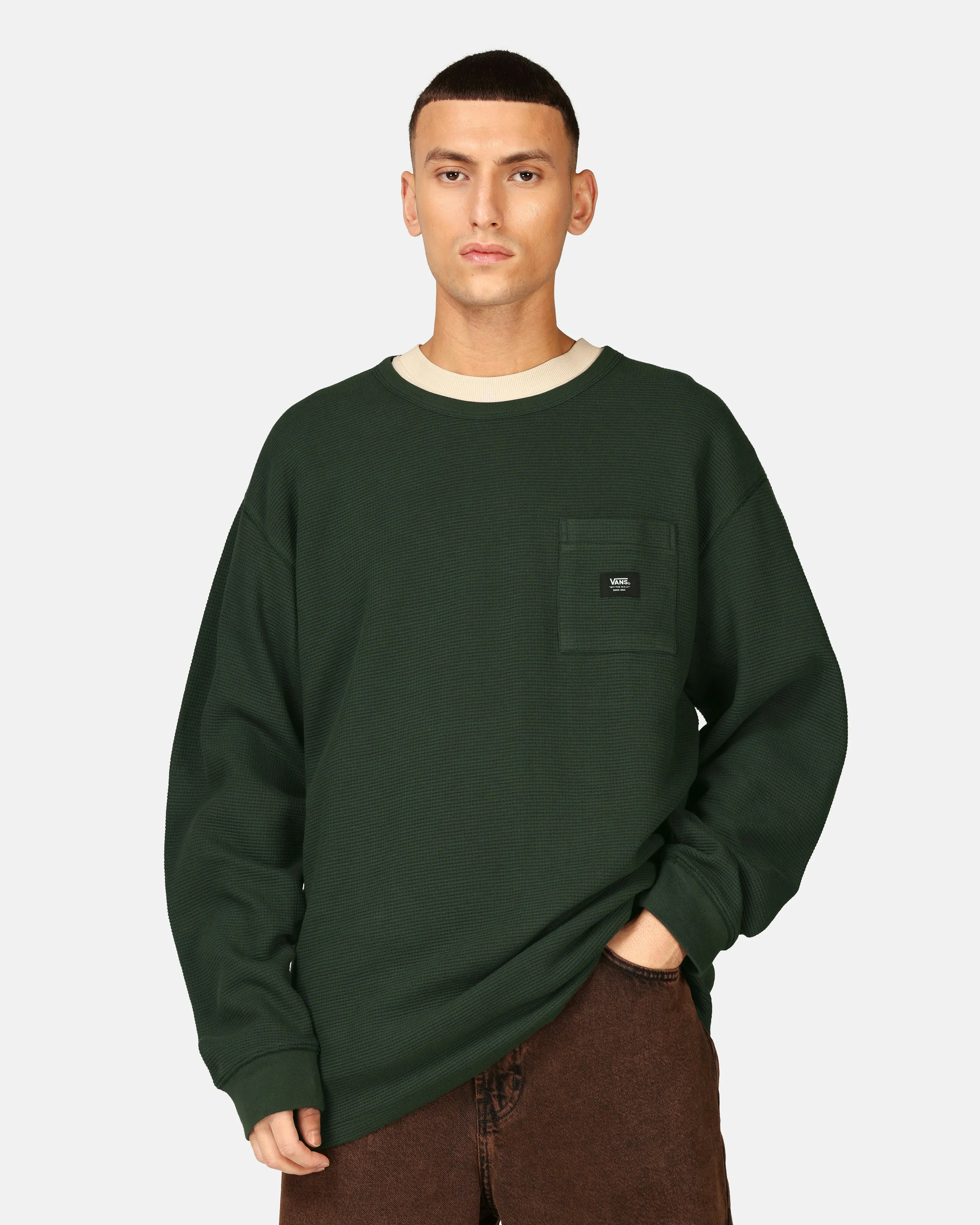 Vans Alder Longsleeve Green | Men | Junkyard