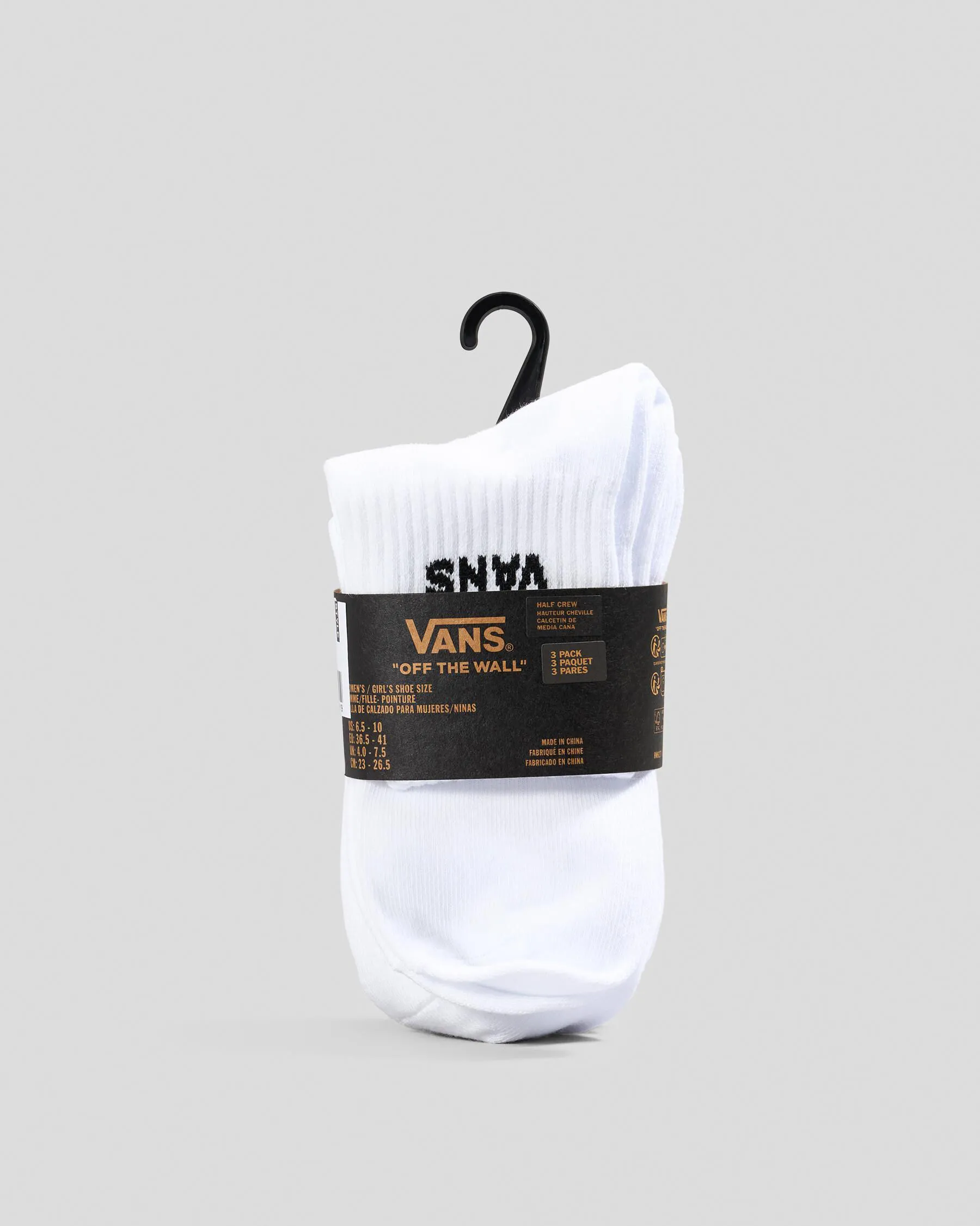 Vans Classic Half Crew Socks - 3 Pack