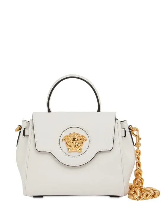 Versace   Small Medusa leather top handle bag 