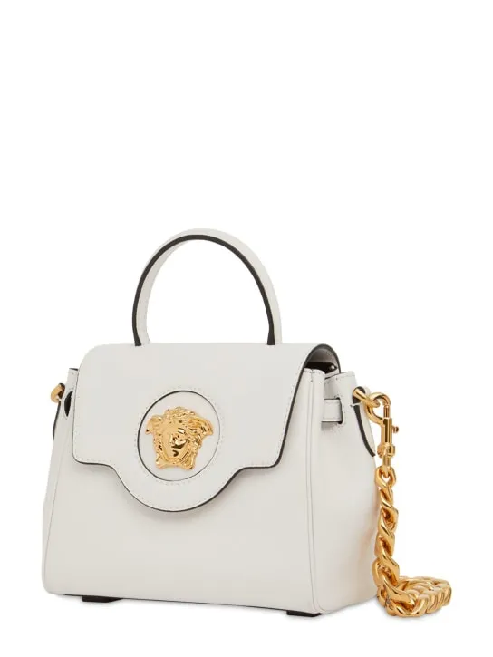 Versace   Small Medusa leather top handle bag 