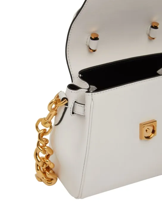 Versace   Small Medusa leather top handle bag 