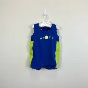 Vintage Nike Blue Green Shortall Romper 18 Months