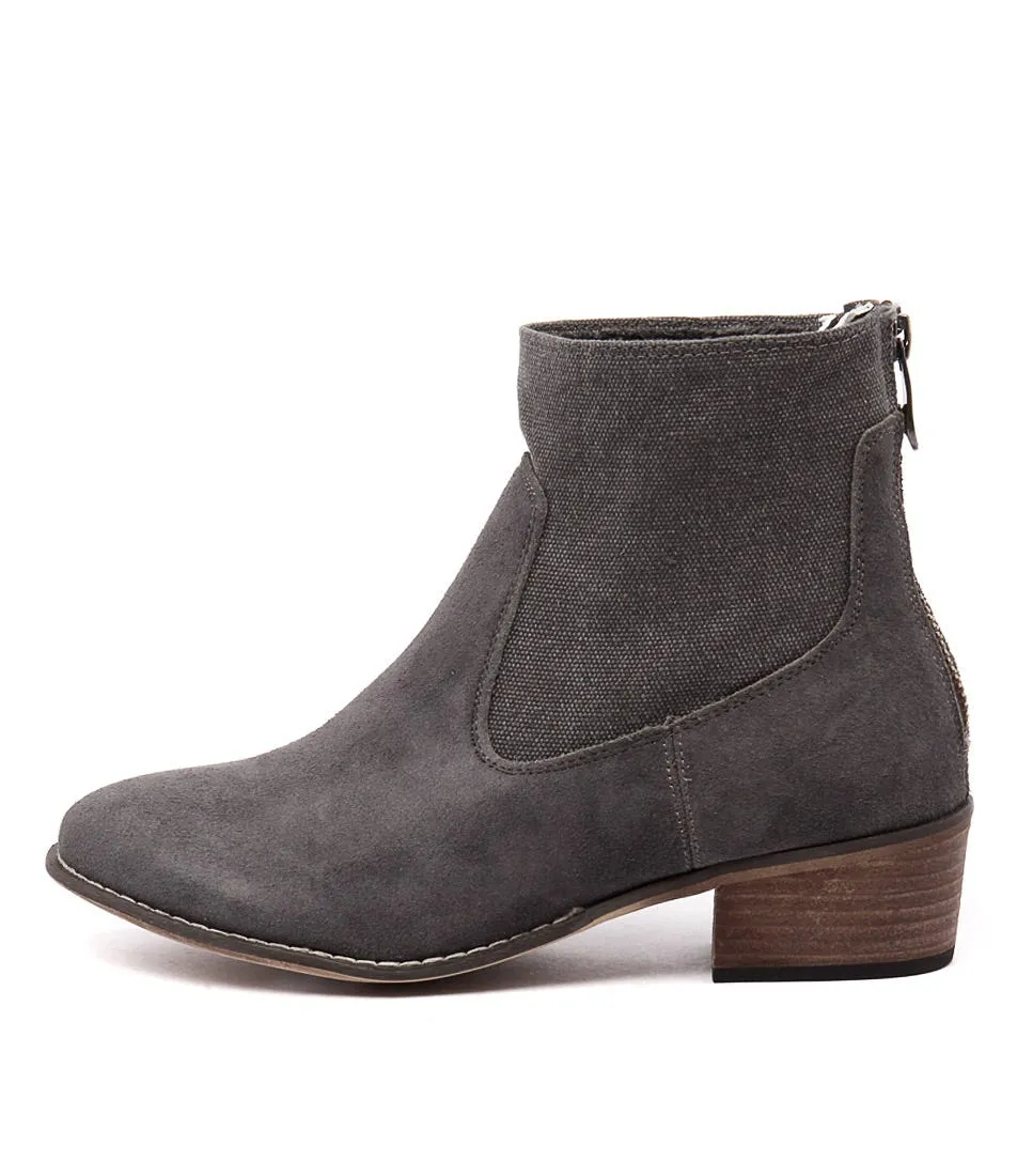 WALNUT Smith Boot Light Grey Suede