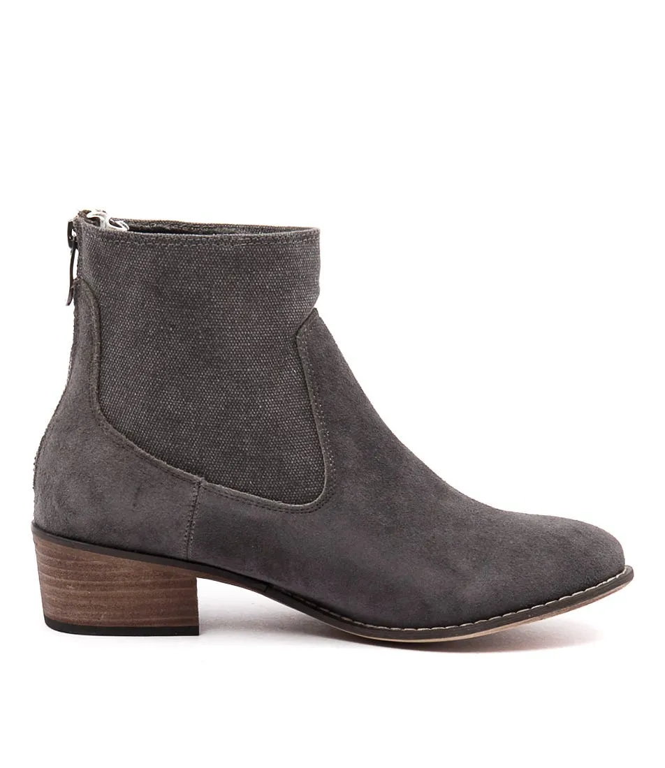 WALNUT Smith Boot Light Grey Suede