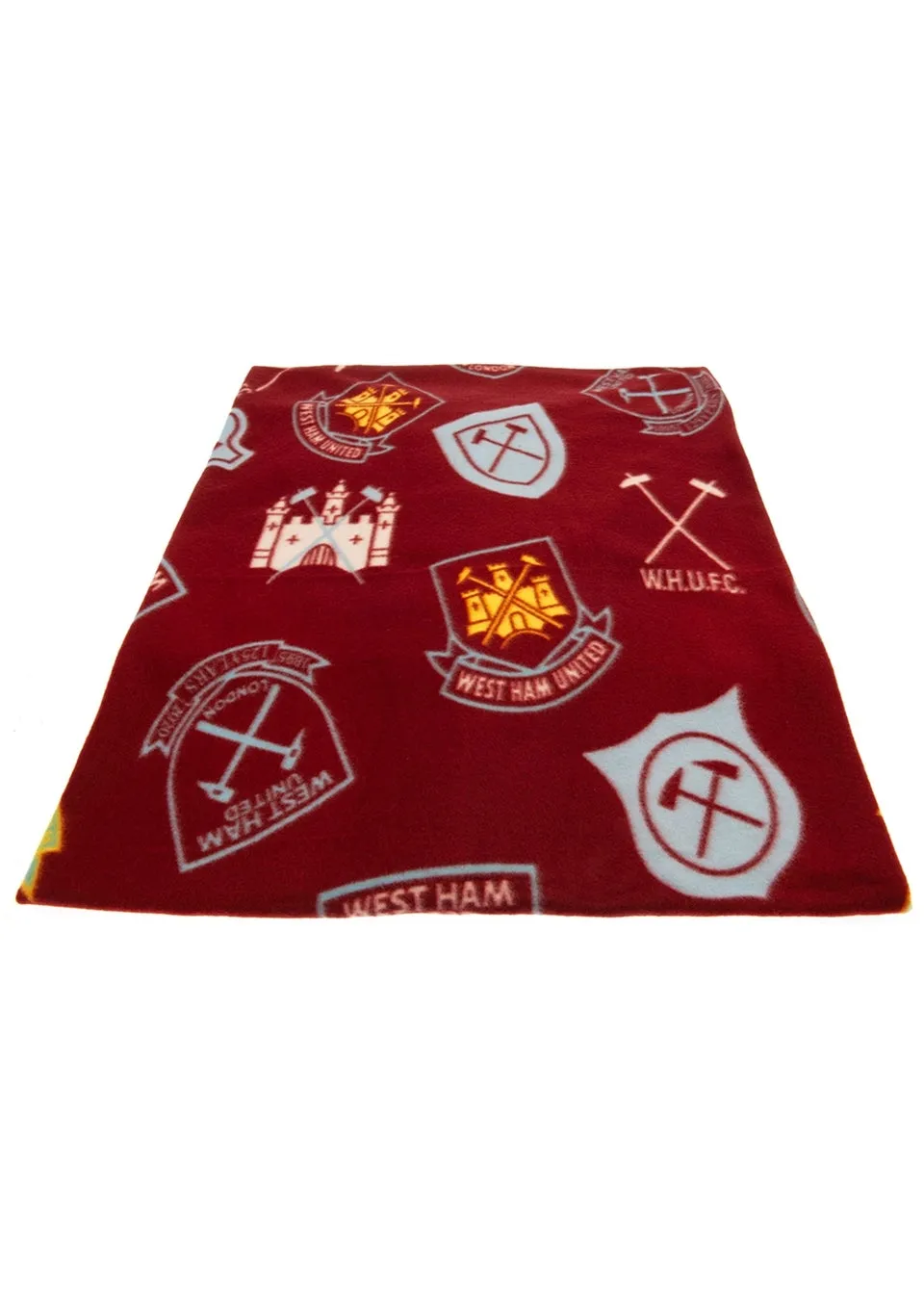 West Ham United FC Maroon Fleece Blanket