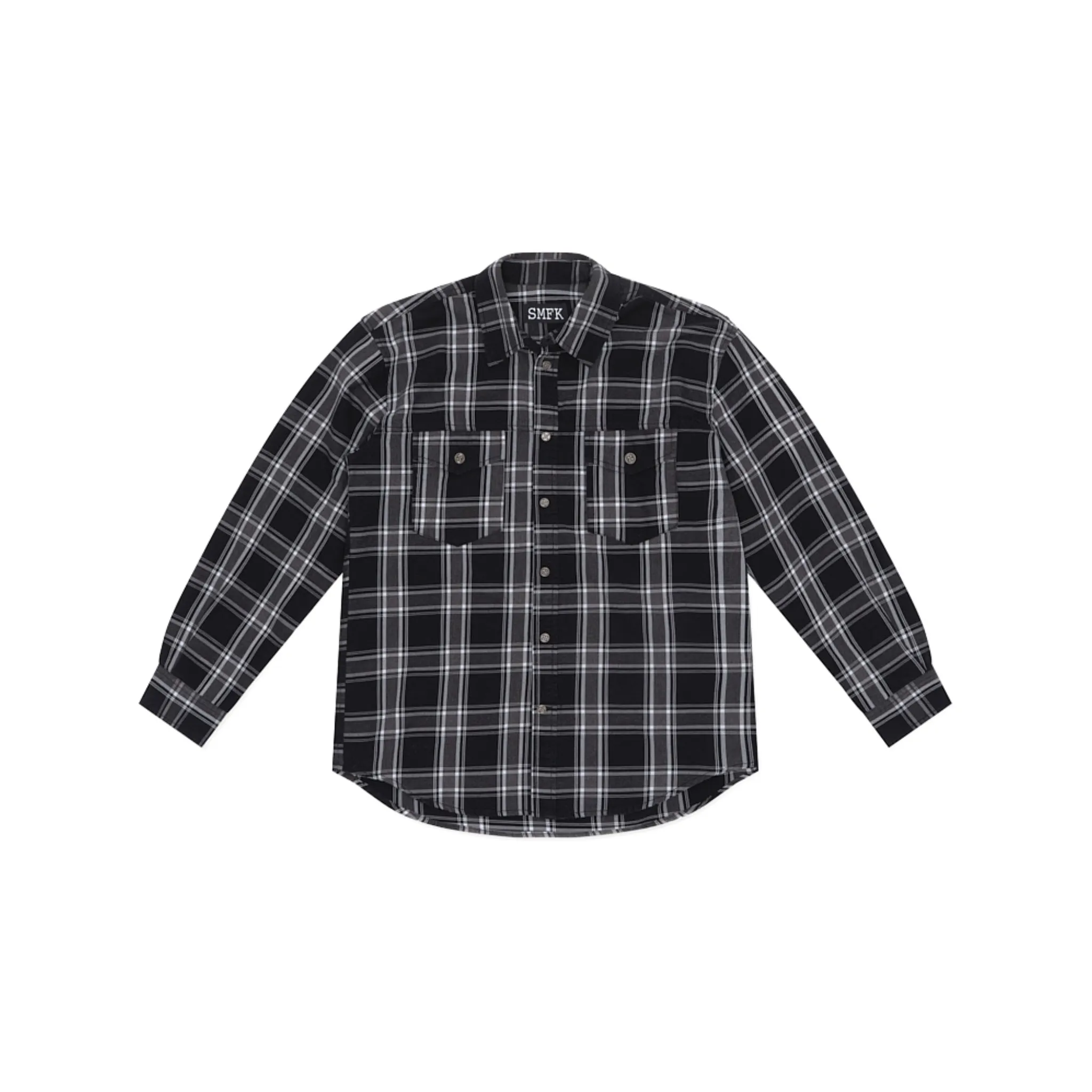 Wilderness World Black Plaid Workwear Shirt-