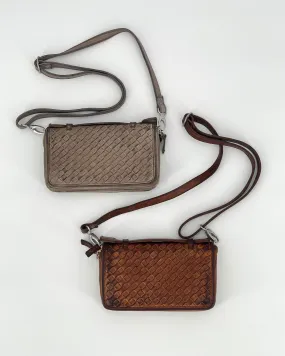 Woven Leather Bag / Wallet