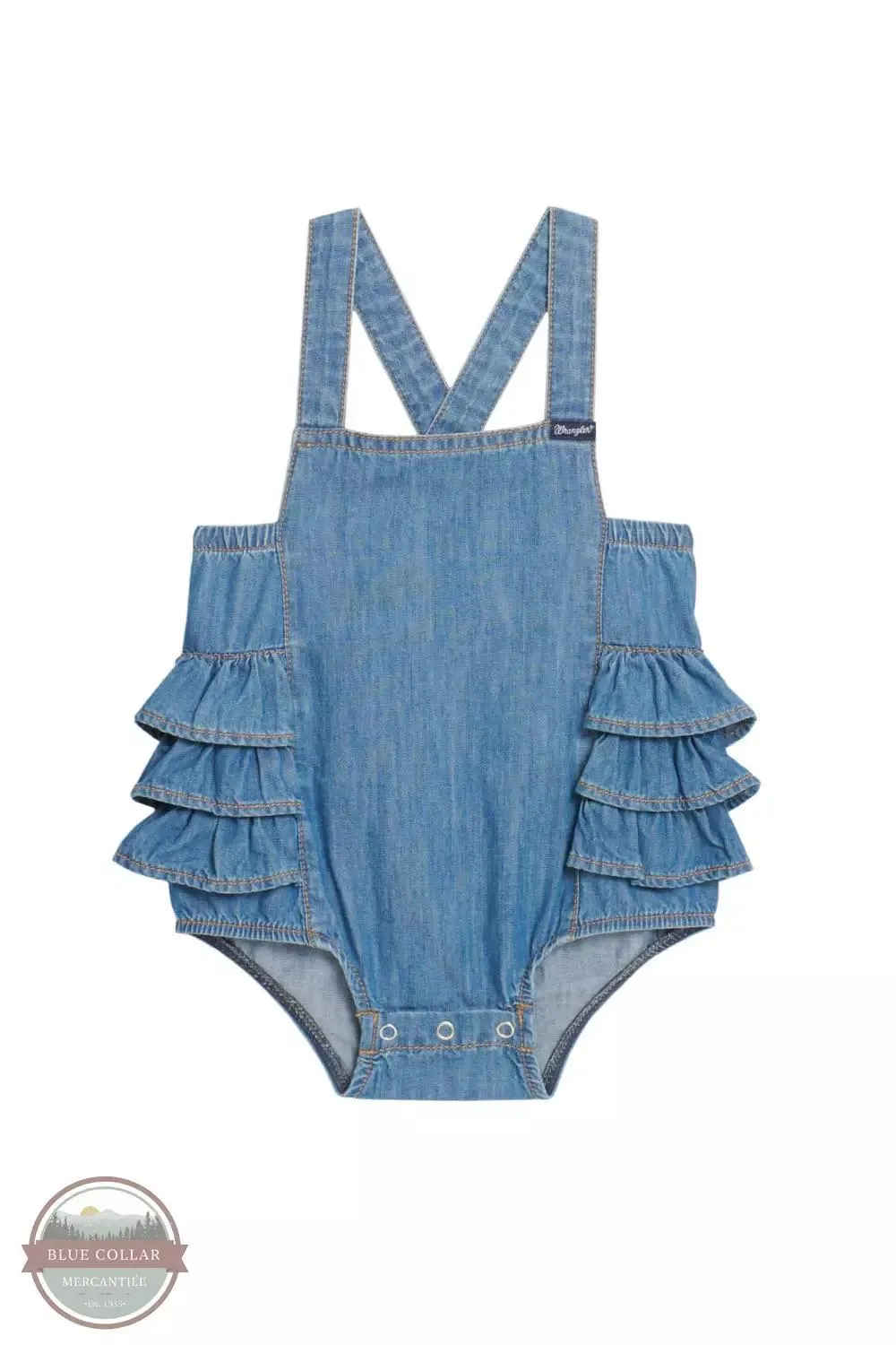 Wrangler Ruffle Denim Romper